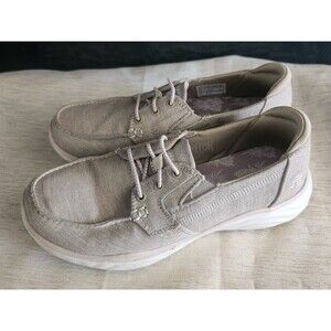 Skechers Goga Mat Plush Stretch Fit Slip On Boat Shoes 137080 Size 5.5